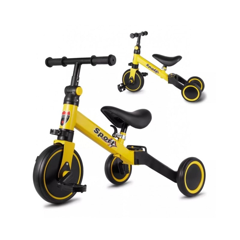 Triciclo 3 En 1 Kalima Amarillo