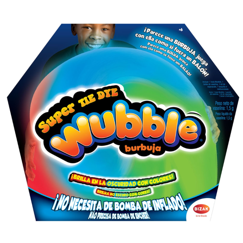 Super Wubble Tie Dye Brilla En Oscuridad