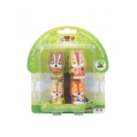 Set 4 Figuras Familia Nutnut Klorofil