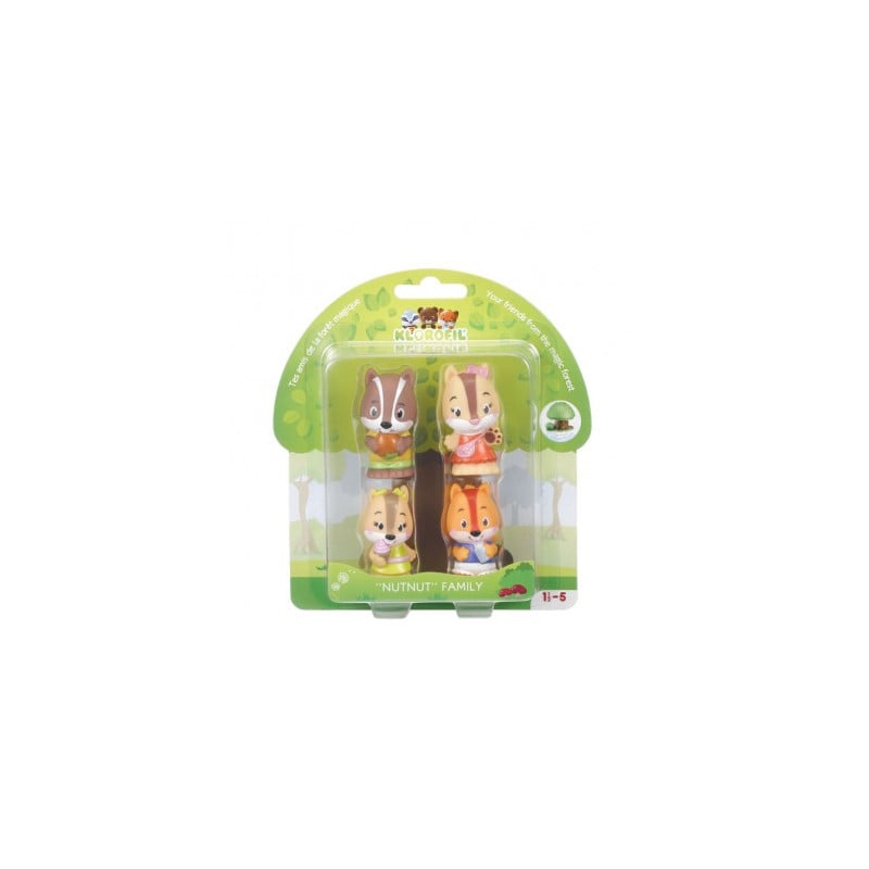 Set 4 Figuras Familia Nutnut Klorofil