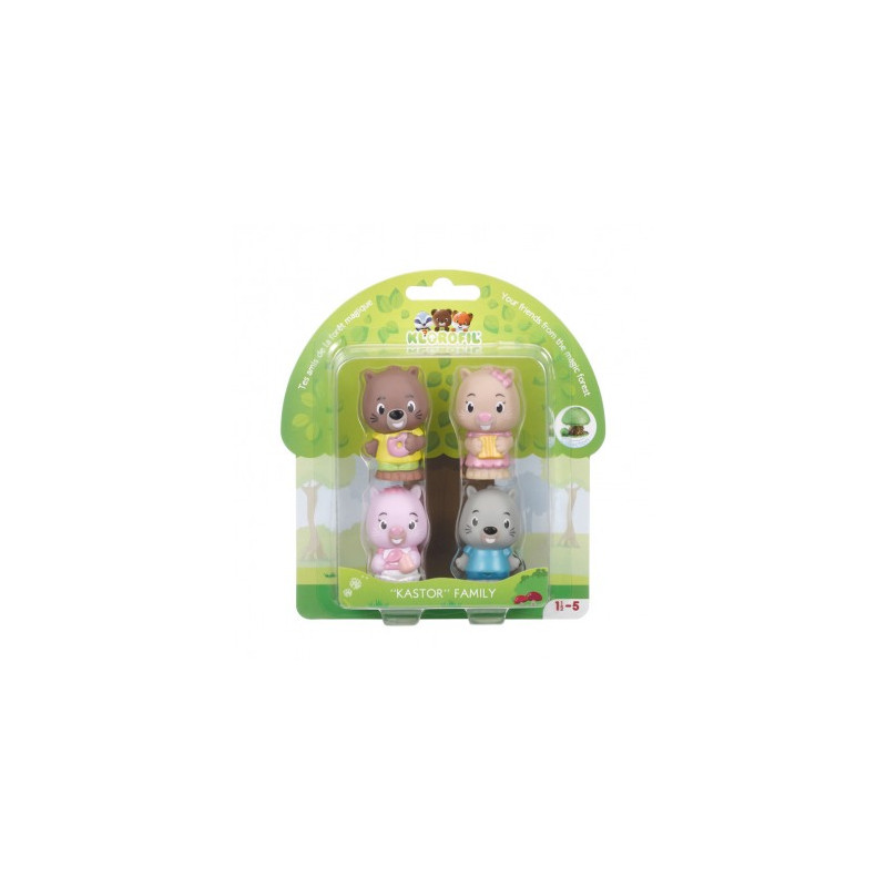Set De 4 Figuras Familia Kastor Klorofil