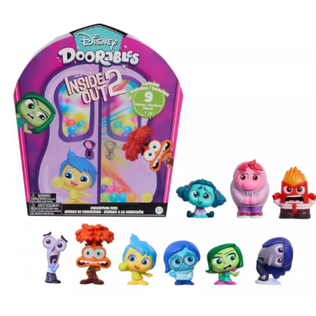 Set De 9 Figuras Inside Out 2 Doorables