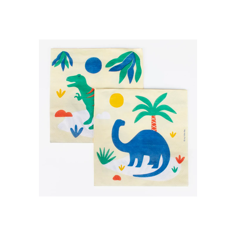 Servilletas Papel Dinosaurios 20 Uds