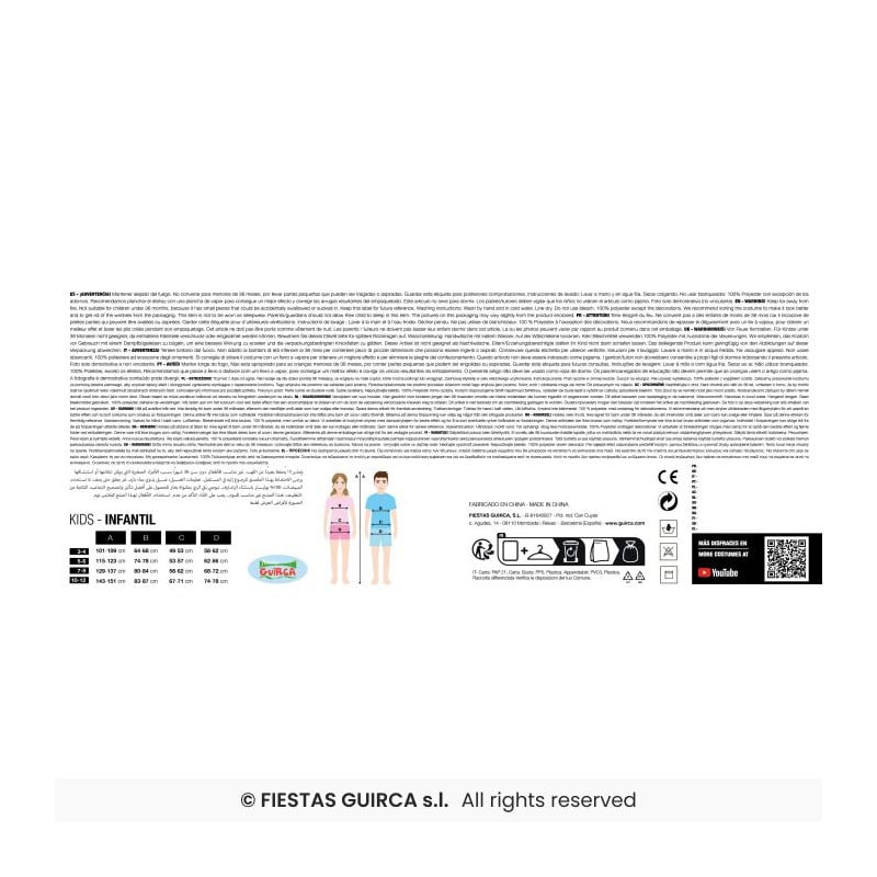 Disfraz Pirata Bucanera Talla 3-4