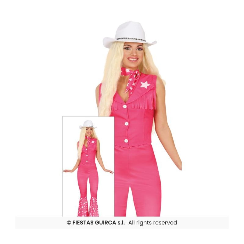 Disfraz Vaquera Rosa Adulto Talla S