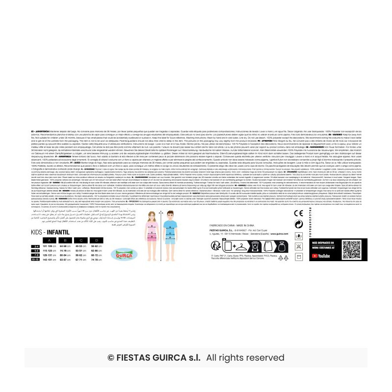 Disfraz Vikingo Infantil 10-12 años