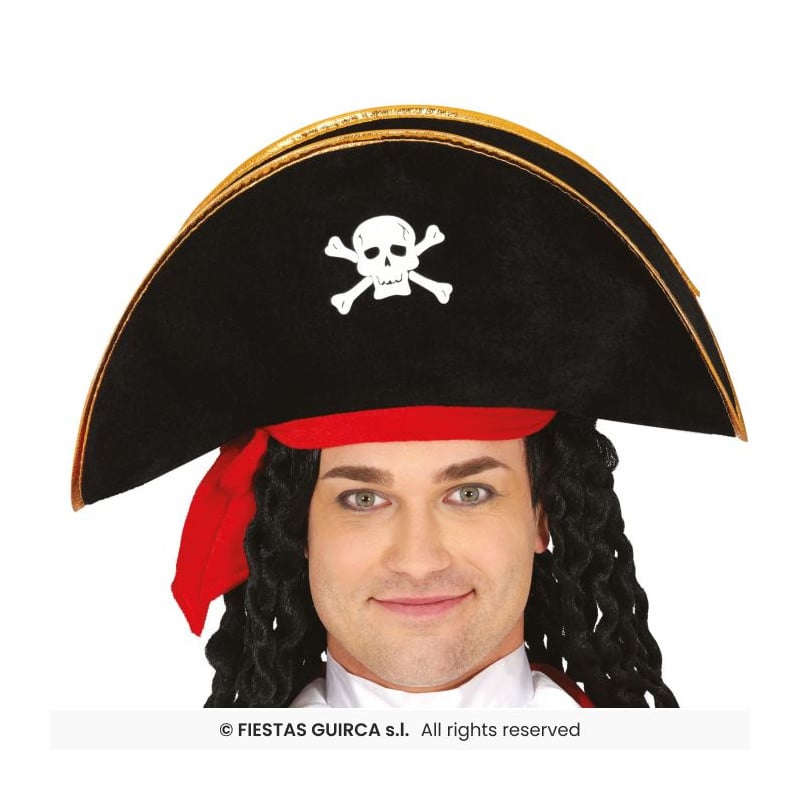 Gorro Pirata Terciopelo Adulto