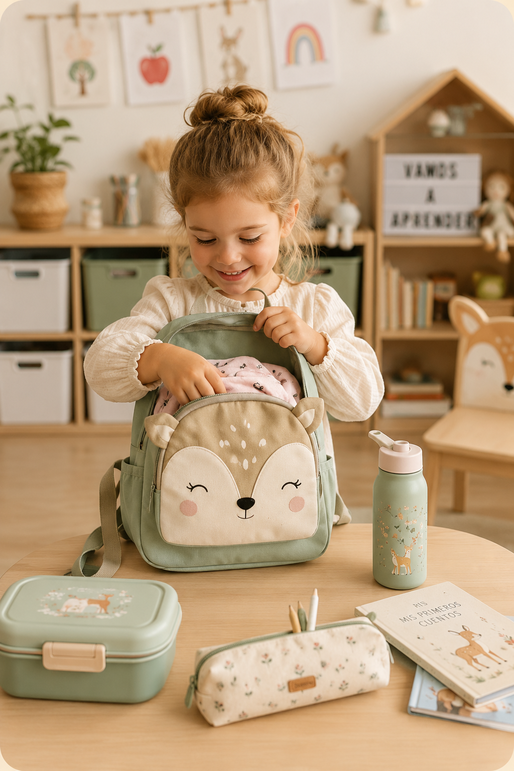 Material y mochila para la etapa de Educación Infantil