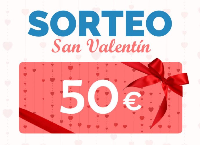 Sorteo de San Valentín: regalamos una tarjeta de 50€ para web o tienda