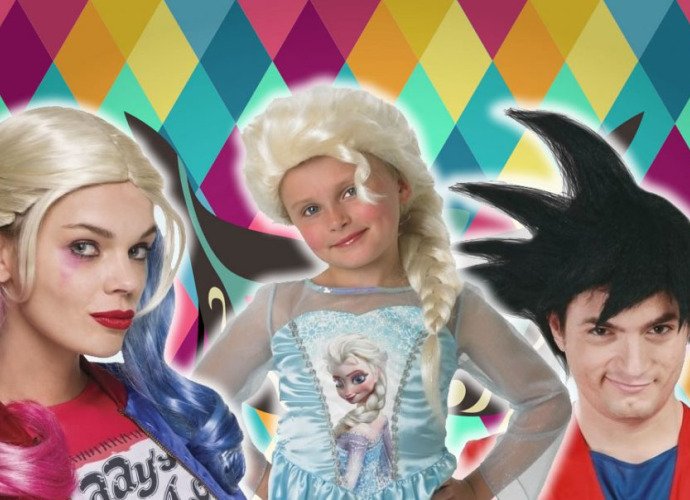 Pelucas de personajes famosos para Carnaval: Harley Quinn o Son Goku