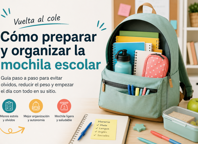 Cómo preparar y organizar la mochila escolar paso a paso