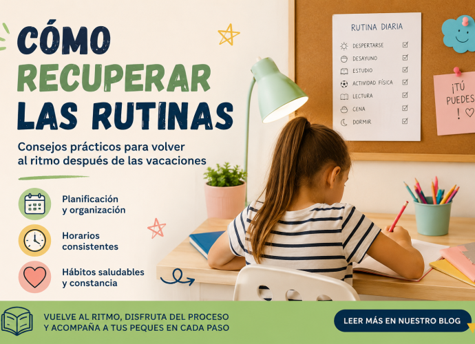 Cómo recuperar las rutinas para la vuelta al cole: guía paso a paso