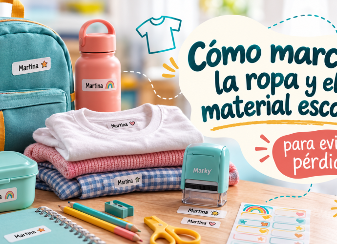 Cómo marcar la ropa y el material escolar para evitar pérdidas