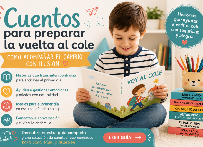 Cuentos para preparar la vuelta al cole: cómo acompañar el cambio con ilusión